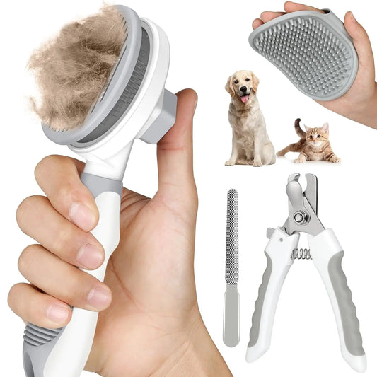 Dog&Cat Hair/Grooming/Massage/Bath Brush for Long or Short Haired Cats&Dogs Marco88marco88store